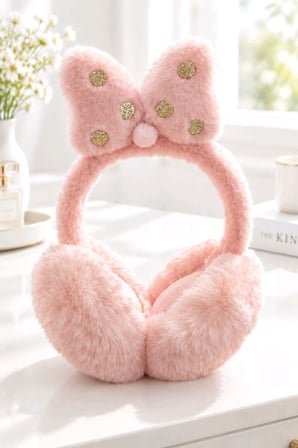 Monalisa Home Lüks Renkli Figürlü Peluş Kulaklık