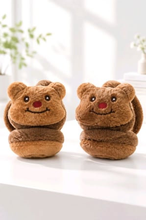 Monalisa Home Lüks Renkli Figürlü Peluş Kulaklık