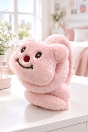 Monalisa Home Lüks Renkli Figürlü Peluş Kulaklık