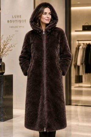 Yumuşak Dokunuşlu Oversize Premium Kürk Peluş Mont