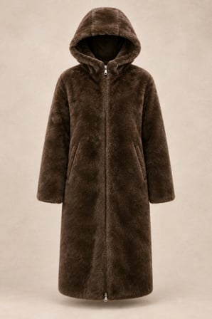 Yumuşak Dokunuşlu Oversize Premium Kürk Peluş Mont