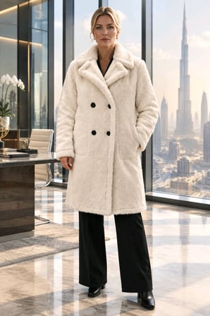 Yumuşak Dokunuşlu Oversize Premium Kürk  Mont
