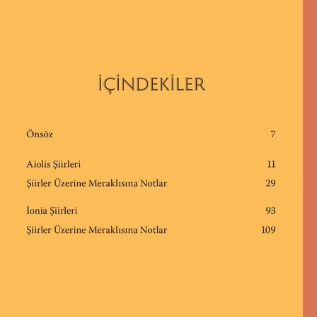 Antik Kentler: Aiolis ve İonia Şiirleri ile Meraklısına Notlar