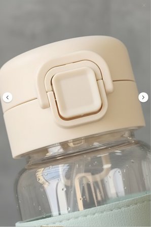 500 ml Pipetli Plastik Suluk- deri kaplamalı-taşınabilir-sızdırmaz-öğrenciler uygun Pembe
