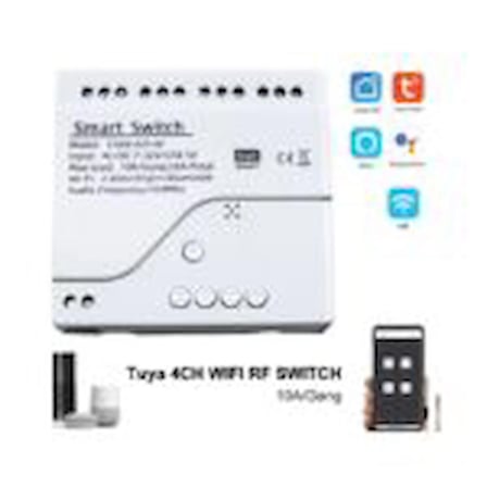 TUYA WiFi 4 CH 7-32V Kuru Kontak Akıllı Röle
