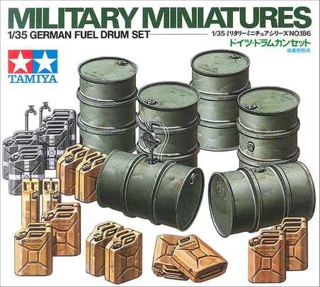 1/35 German Fuel Drum Plastik Varil Maket Kiti