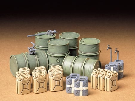 1/35 German Fuel Drum Plastik Varil Maket Kiti