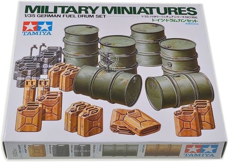 1/35 German Fuel Drum Plastik Varil Maket Kiti