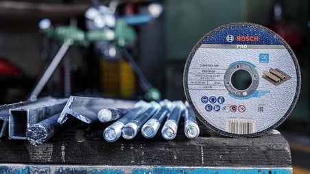 Düz Metal Kesme Diski, Gri, 1 Adet