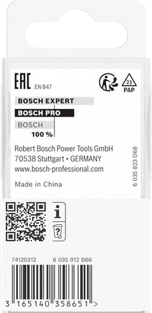 2 608 628 aksesuarı 404 Scheibennutfraeser 8 mm, D1 32 mm, U 6 mm, G 51 mm