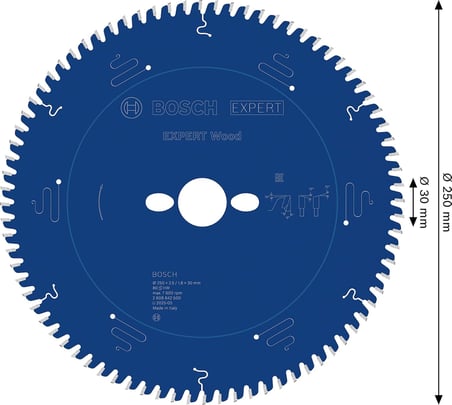 Expert for Wood 250 * 30 mm 80 Diş