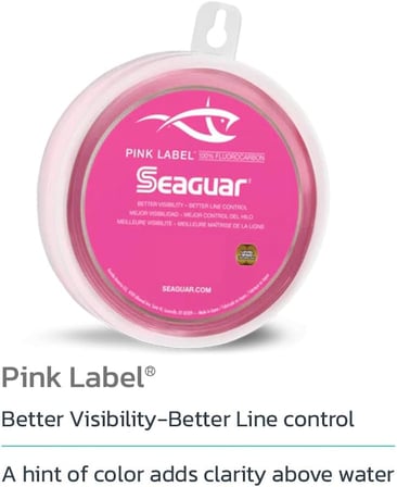 Pink Label%100 Florokarbon Tuzlu Su Balıkçılık Lider Misina, Çeşitli Boyutlar