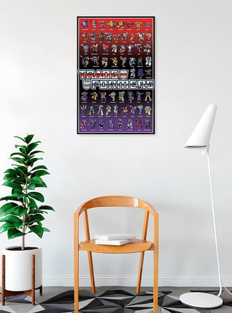 The Transformers Cast 59 Karakter 36x24 Sanatsal Baskı Poster Duvar Dekoru Film TV Dizisi Bilim Kurgu