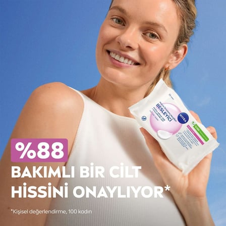 3'ü1 Arada Nazik Makyaj Temizleme Mendilleri (25 adet),Kuru Ciltler,Yüz ve Göz için,Suya Dayanıklı Maskara ve Makyaj Temizleme