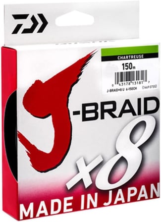J-Braid X8 Chartreuse İp Olta Misinası 150Mt