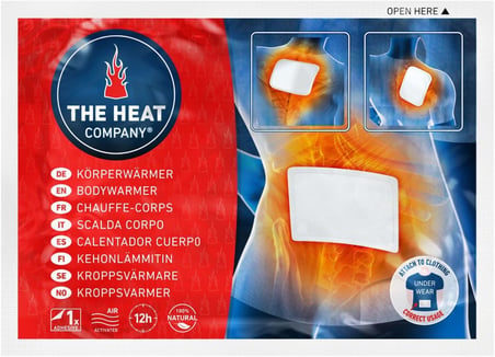HEAT COMPANY Vücut Isıtıcı - 10, 20 veya 40 Parça - Ekstra Sıcak - Yapıştırıcı - Sırt ve Boyun için Isıtıcı - 12 Saat Hoş Sıcaklık - Anında Isı - Hava Etkinleştirildi - Tamamen Doğal