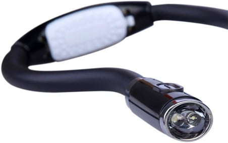 LED Eller Serbest Esnek Boyun Kitap Okuma Işığı Siyah