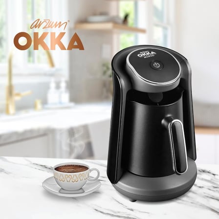 OK004 Okka Minio Türk Kahvesi Makinesi, 4 Fincan Kapasiteli, Taşma Önleyici Sistem, 480 W, Krom