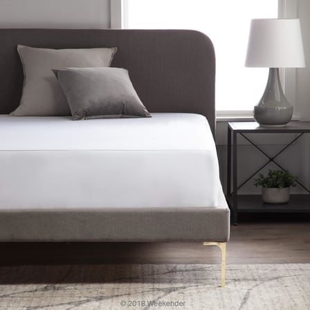 otel-grade Fuenfkant-Jersey Nevresim – Su geçirmez PU-katman – sessiz – nefes alır – sınırlı dikişler, Queen