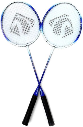 Unisex Çantalı Çiftli Badminton Seti (Çift) Dvr 801, Mavi, Tek Beden