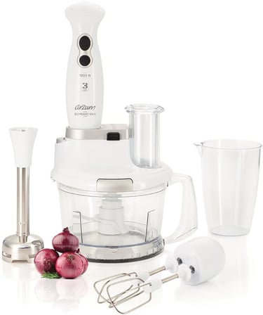 AR1004 Blender Seti, 800ml ve 1.5L Hazne, 1000W, Beyaz