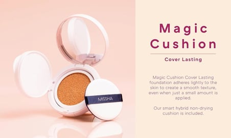 Kapatıcı Yarı Mat SPF50+ PA+++ Fondöten 15g Magic Cushion Cover Lasting No.21