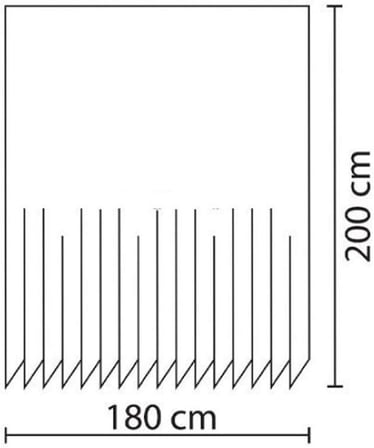 Perdesi 1x180x200 Tek Kanat Duş Perdesi Halka Hediyeli Duşakabin Perdesi 4961 Pembe