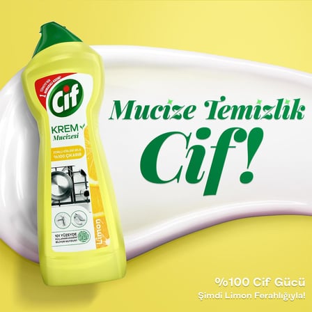 Krem Yeni Nesil Yüzey Temizleyici Limon 750 ml