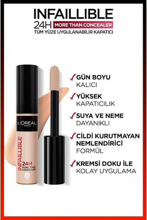 PARIS Infaillible Tüm Yüze Uygulanabilir Kapatıcı 327 Cool Rose
