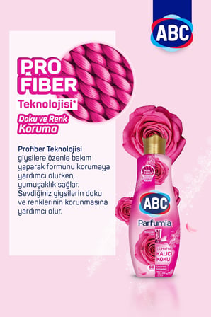 DETERJAN Parfumia Konsantre Yumuşatıcı Romantik Gül (Pembe) 1440 Ml