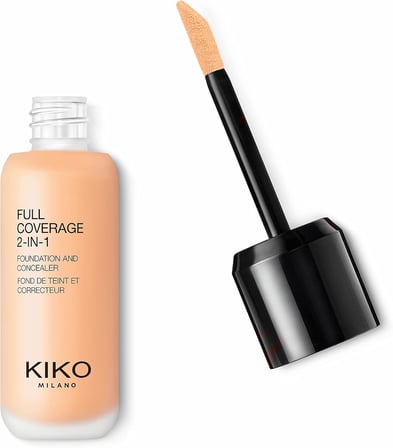 Milano Fondöten & Kapatıcı-Full Coverage 2-in-1 Foundation & Concealer-25 Warm Beige-Mat Saten Bitişli