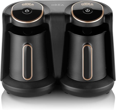 OK006 OKKA Minio Duo Türk Kahvesi Makinesi, 8 Fincan Kapasite, Taşma Önleyici, 800-960W, Bakır