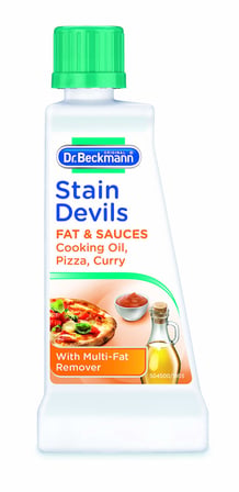 Beckmann Leke Şeytanları Yağ ve Soslar Yemeklik Yağ, Pizza & Köri Lekesi Çıkarıcı (2 x 50ml)