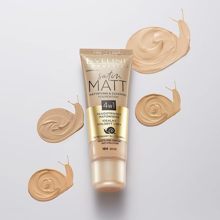 Cosmetics Satın Matt Matlaştırıcı & Kapatıcı Saten Mat Fondöten 103 Natural