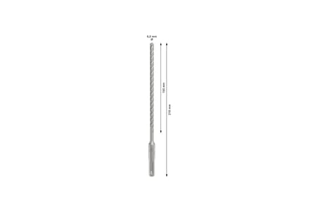 1x PRO SDS plus-5X Kırıcı Delici Delme Ucu (Donatılı Beton, Beton, Ø 6,00 mm, Professional Aksesuar Kırıcı Delici)