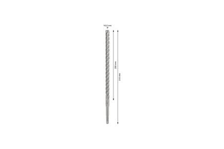 1x PRO SDS plus-5X Kırıcı Delici Delme Ucu (Donatılı Beton, Beton, Ø 14,00 mm, Professional Aksesuar Kırıcı Delici)