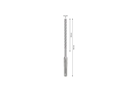 1x PRO SDS plus-5X Kırıcı Delici Delme Ucu (Donatılı Beton, Beton, Ø 6,00 mm, Professional Aksesuar Kırıcı Delici)