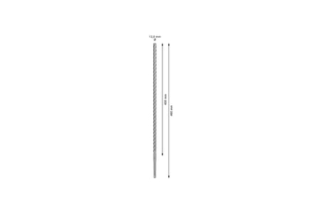 1x PRO SDS plus-5X Kırıcı Delici Delme Ucu (Donatılı Beton, Beton, Ø 12,00 mm, Professional Aksesuar Kırıcı Delici)