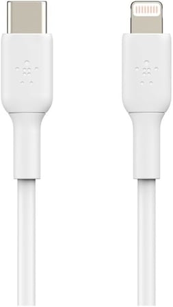 USB-C - Lightning Kablosu (Hızlı Şarj Kablosu) Hızlı Şarj MFi Sertifikalı USB-C Kablosu (Beyaz, 1 m)