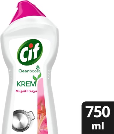 Krem Yüzey Temizleyici Müge ve Frezya Yağ ve Kireç Sökücü Leke Çıkarıcı 750 ML