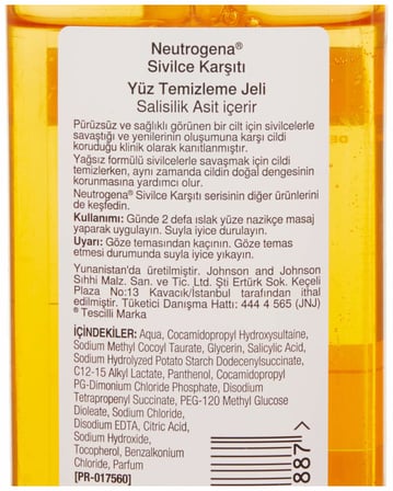 visibly clear sivilce karşıtı yüz temizleme jeli 200 ml