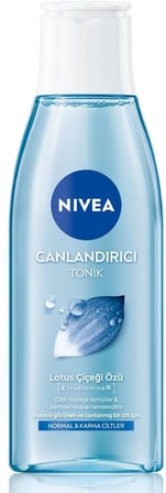 Canlandırıcı Tonik 200ml, Nemlendirici, Lotus Çiçeği, Cildi Kurutmadan Temizler, Normal ve Karma Cilt Tipleri