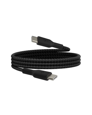 USB-C, Hızlı Şarj Cihazı, USB-C Şarj Kablosu, iPhone 16, 15, Samsung Galaxy S24, S23, Pixel, iPad, MacBook, Nintendo ve Daha Fazlası için Hızlı Şarj, 1 Metre, Siyah