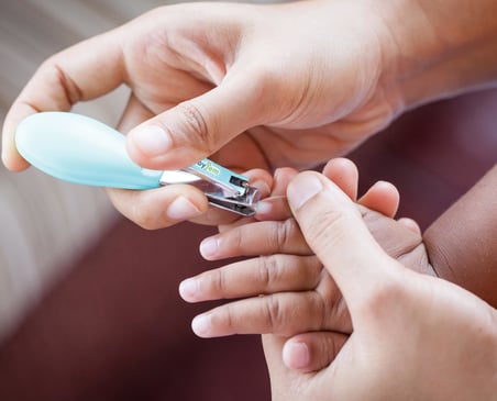 Bebek Kolay Kavrama Çıtçıt Tırnak Makası, Mavi