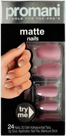 Matte Takma Tırnak Kiti Şeker Pembe PR-5019