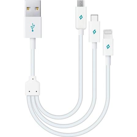 Lightning Micro USB 30cm Şarj Kablosu, Siyah