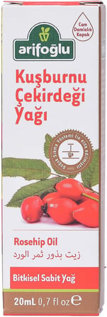 Kuşburnu Çekirdeği Yağı 20ml - Soğuk Sıkım, Doğal Cilt Bakımı, Zengin Vitamin C | Arifoğlu Rosehip Seed Oil 20ml - Cold Pressed, Natural Skincare, Rich in Vitamin C