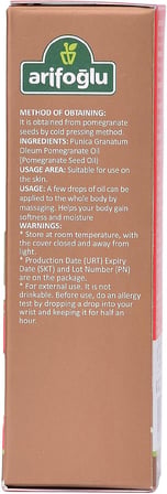 Kuşburnu Çekirdeği Yağı 20ml - Soğuk Sıkım, Doğal Cilt Bakımı, Zengin Vitamin C | Arifoğlu Rosehip Seed Oil 20ml - Cold Pressed, Natural Skincare, Rich in Vitamin C