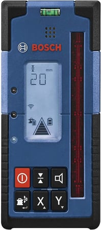 Professional LR 60 Lazer Alıcısı (2xAA pil, Çalışma Alanı: 300 m'ye kadar yarıçap, GRL 600 CHV rotasyon lazeri için ideal)