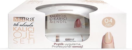 Kalıcı Oje Seti 04 Light Cream 1 Paket (1 x 250 g)